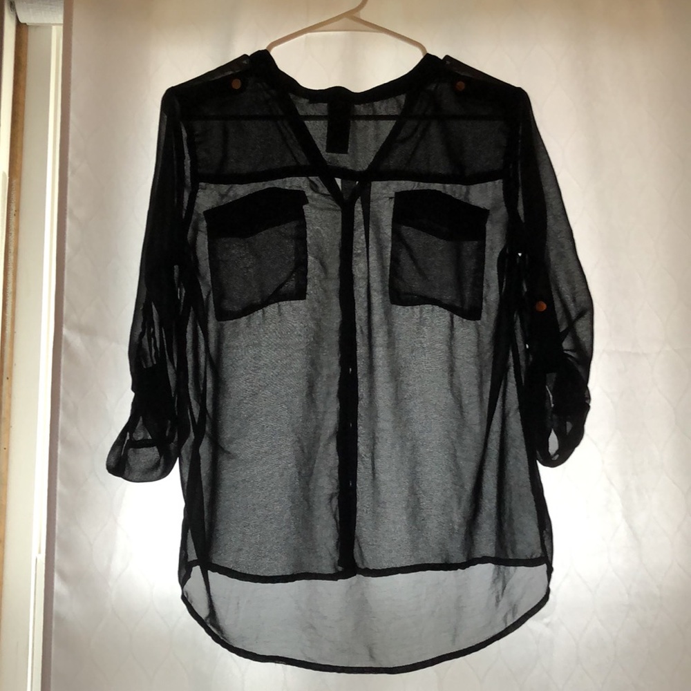 Black button up size S